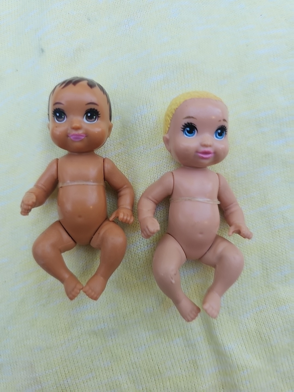 Barbie's Baby Doll Set - Brown and Cream Baby Dolls Barbie